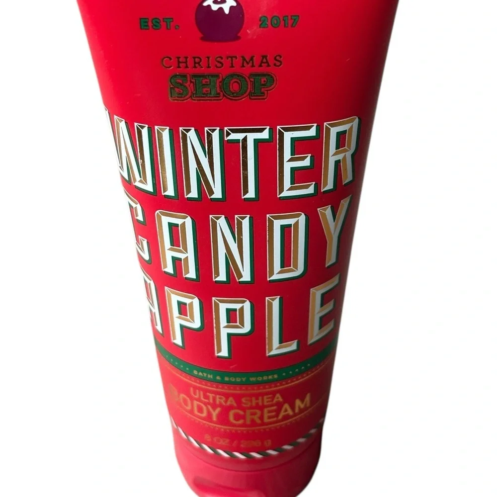 Bath & Body Works Christmas Shop Winter Candy Apple Body Cream 8 oz